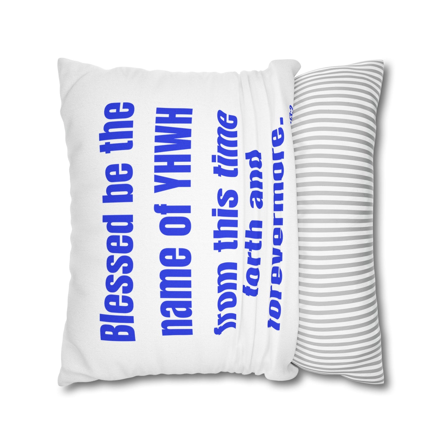 Psalms 113:2 Throw Pillow Cover