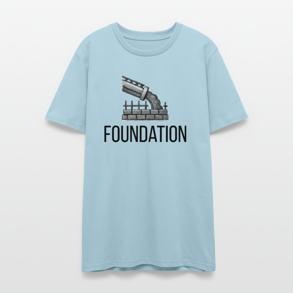 Foundation Organic T-Shirt | Torah Roots Faith Apparel | Hebrew Israelite Clothing - sky blue