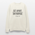 Set Apart On Purpose Oversized Crewneck Sweatshirt - ivory