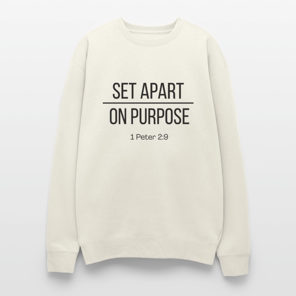 Set Apart On Purpose Oversized Crewneck Sweatshirt - ivory
