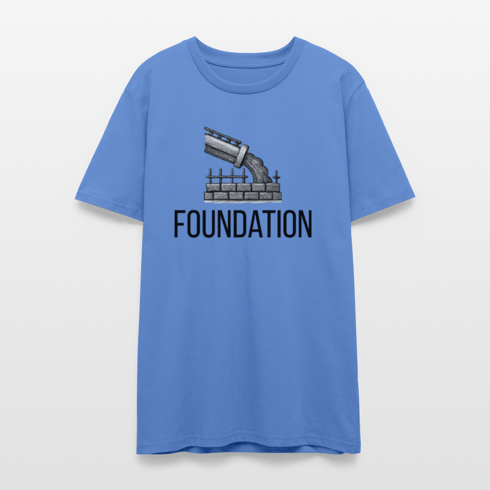 Foundation Organic T-Shirt | Torah Roots Faith Apparel | Hebrew Israelite Clothing - bright blue