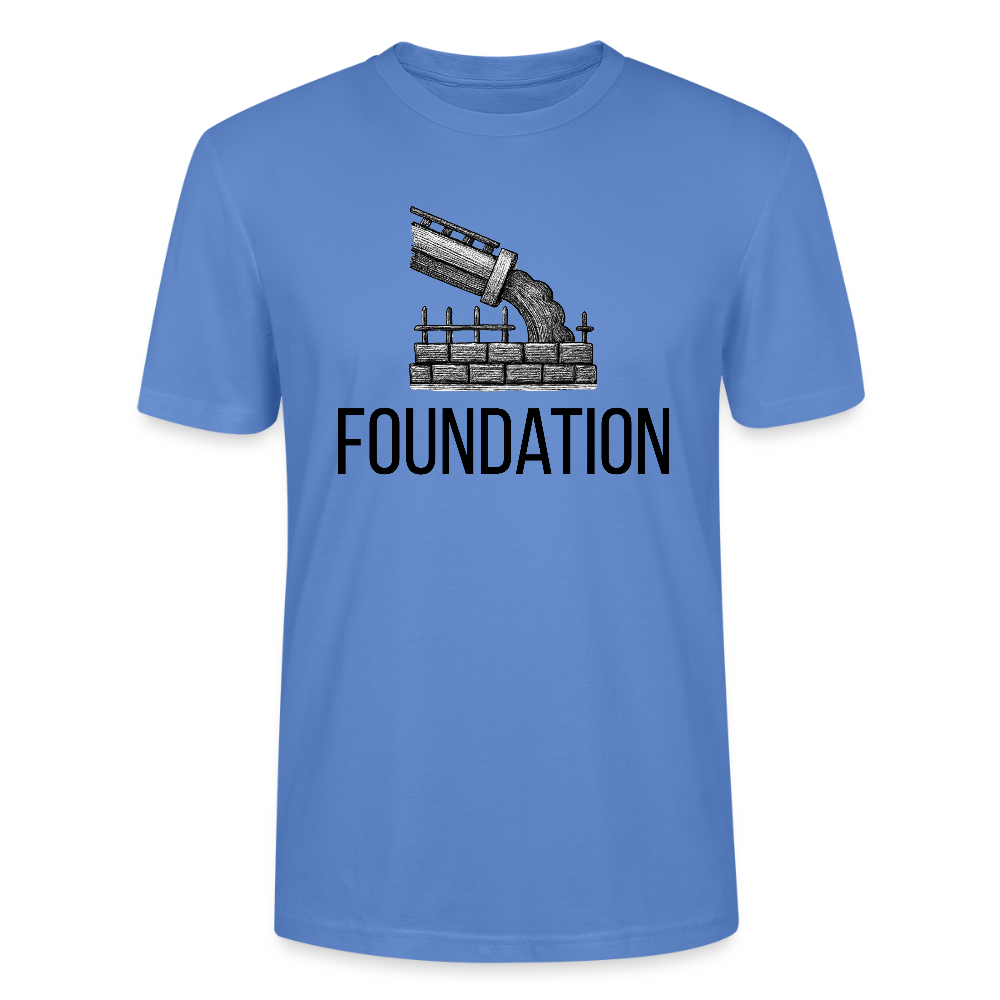 Foundation Organic T-Shirt | Torah Roots Faith Apparel | Hebrew Israelite Clothing - bright blue