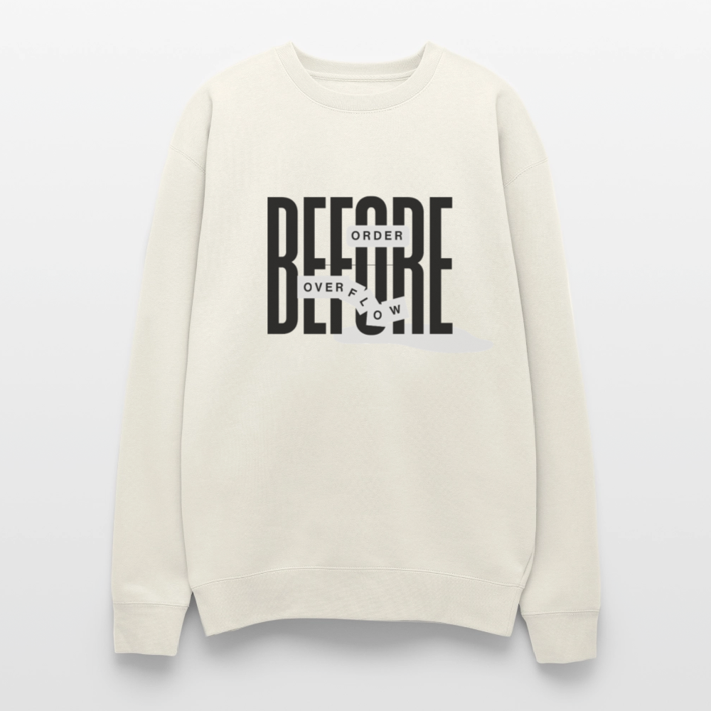 Order Before Overflow Oversized Crew Neck Sweatshirt | Unisex Faith-Inspired Streetwear - ivory
