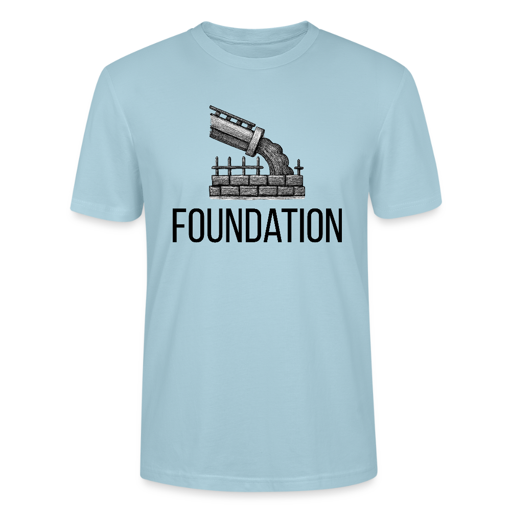 Foundation Organic T-Shirt | Torah Roots Faith Apparel | Hebrew Israelite Clothing - sky blue