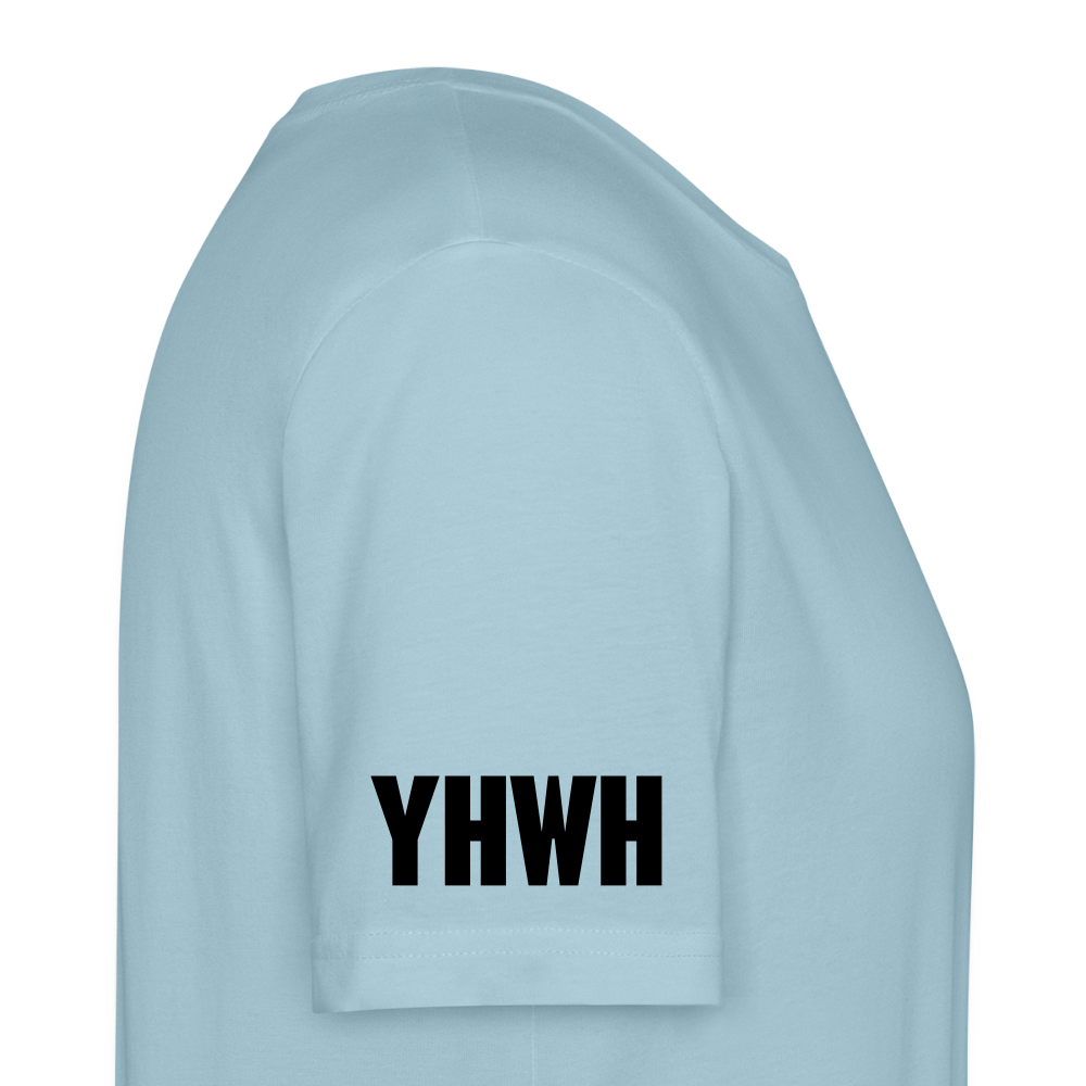 Foundation Organic T-Shirt | Torah Roots Faith Apparel | Hebrew Israelite Clothing - sky blue