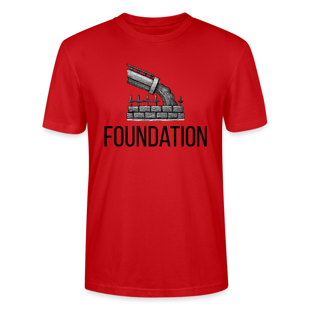 Foundation Organic T-Shirt | Torah Roots Faith Apparel | Hebrew Israelite Clothing - red