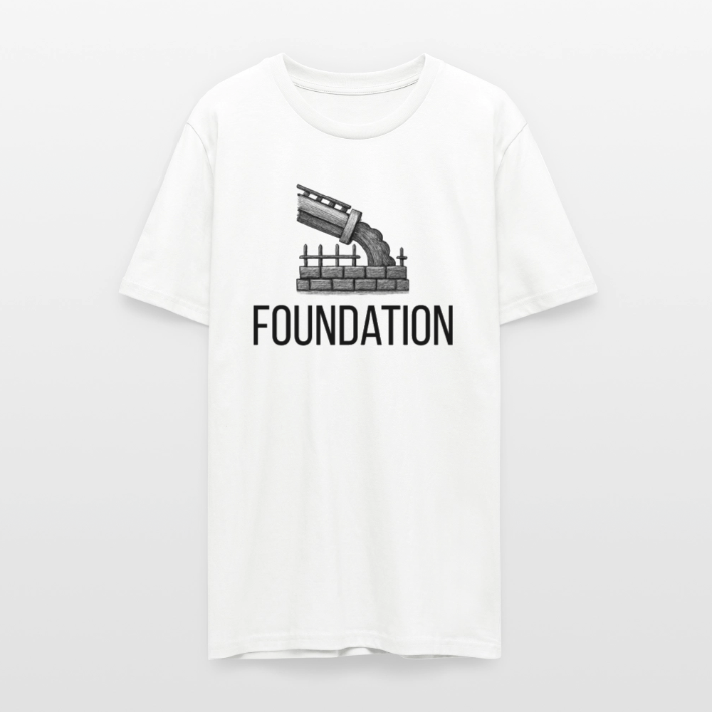 Foundation Organic T-Shirt | Torah Roots Faith Apparel | Hebrew Israelite Clothing - white