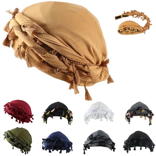 Pre-Tied Tassel Turban Twist Head Wraps