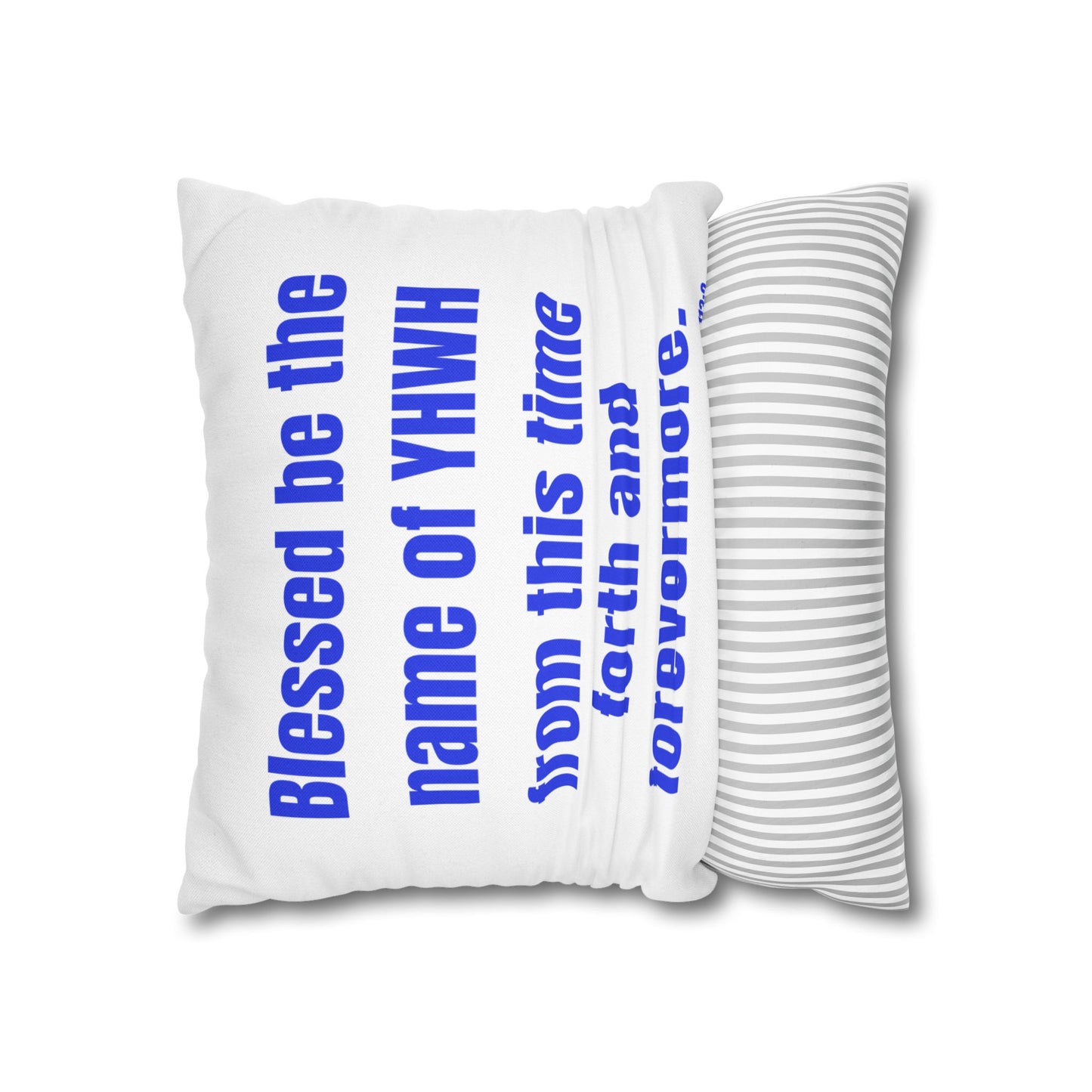 Psalms 113:2 Throw Pillow Cover