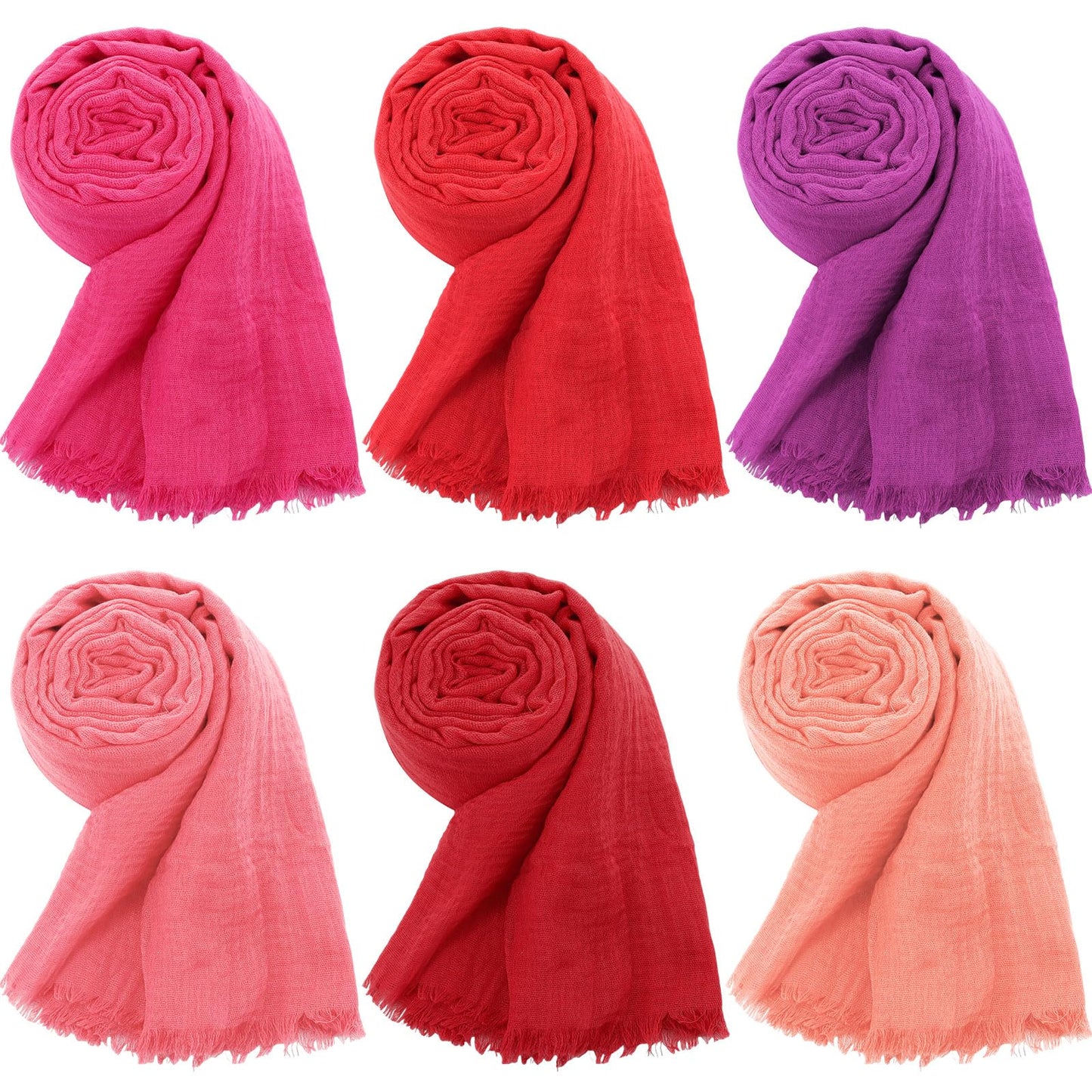 6 Pcs Head Scarf Set